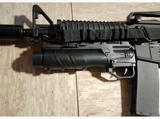 7mm Gel ball grenade launcher 20mm rail m4 m16 ar15 tm4 ris assault rifle etc universal