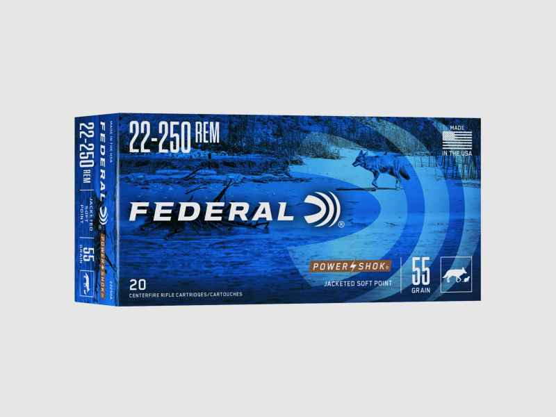 Federal Classic .22-250 Rem. SP 55gr. Power Shok