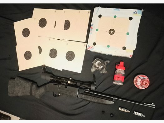 Crosmann Pumpmaster 760 Luftgewehr 4,5mm .177 Diabolos oder stahl Bb's Set 2 Magazine Optional mit oder ohne Zielfernrohr 4x28 Nikko + Blenden oder Red DOT mit Adapter 