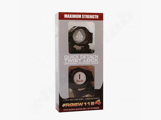 UTG Mount Rings Medium - 1 Inch for 22mm Rail