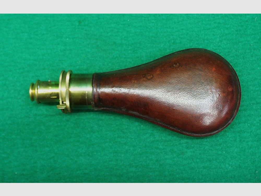 Indien Pulverflasche, Leder