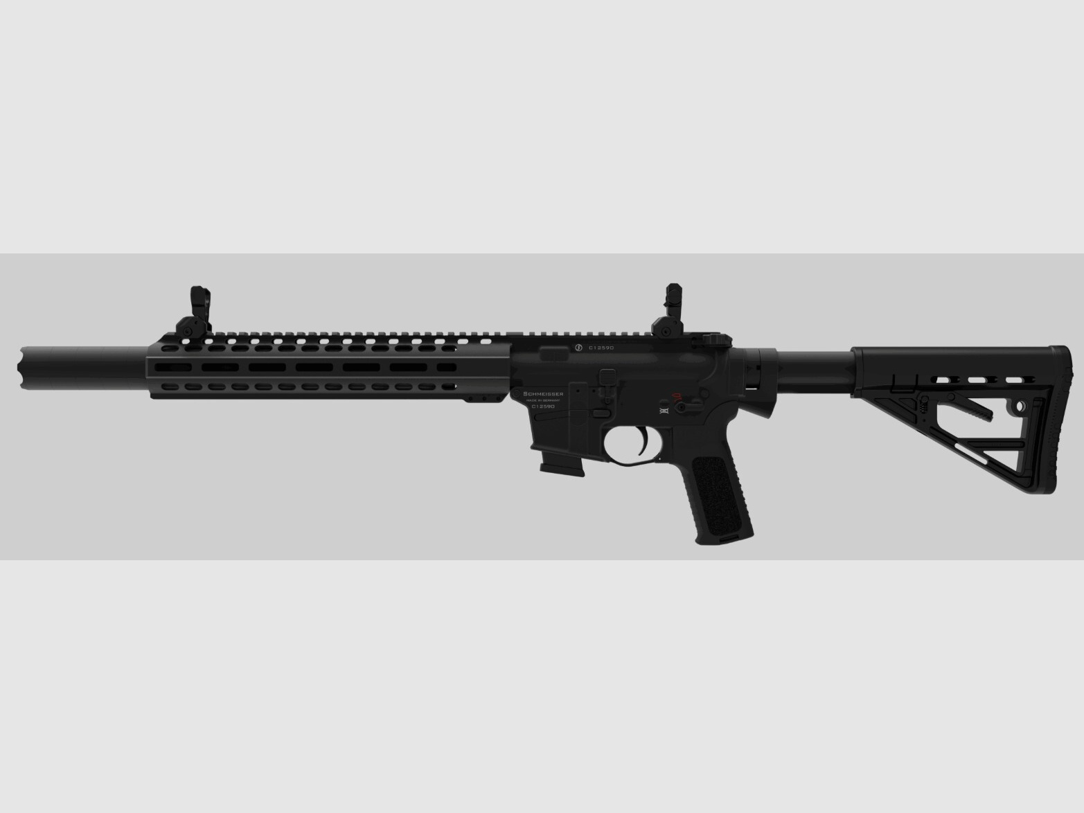 Schmeisser AR15 S4F SD Estándar calibre 9mm con longitud de cañón de 10" con silenciador integrado