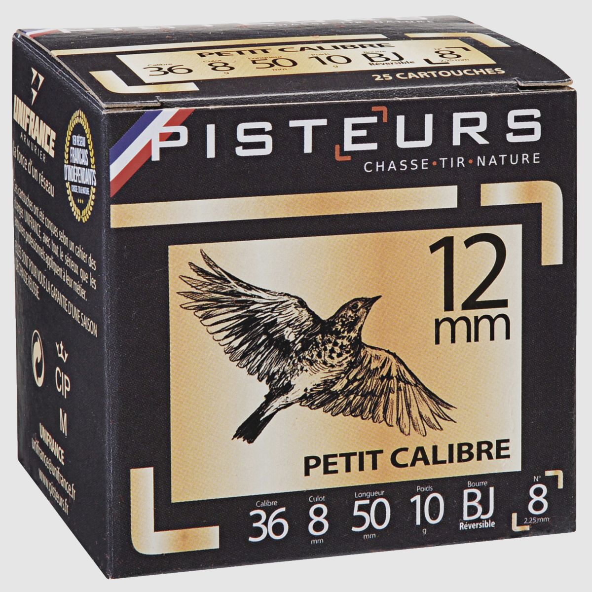 12 MM PISTOLENPATRONEN BLEI 6 PRO 25