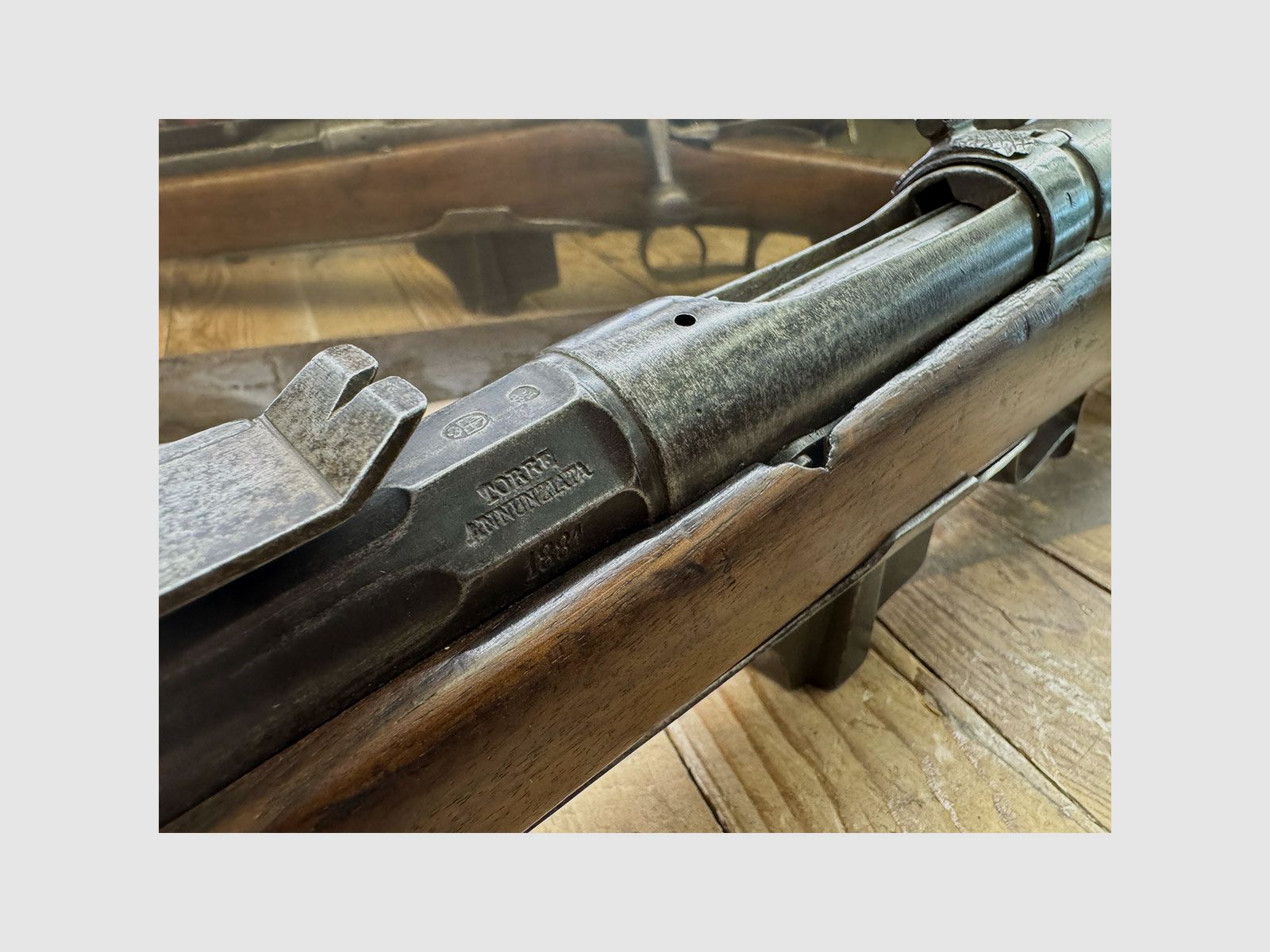 GEBRAUCHT – GEWEHR – VETTERLI-VITALI MOD. 1870/87 PROD. TORRE ANNUNZIATA 1881 Kal. 10,35X47, Bild 7 von 9
