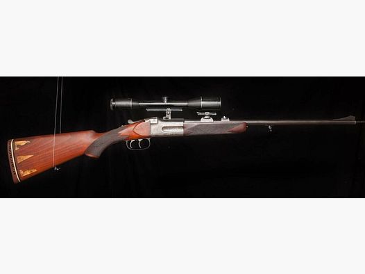 Kipplaufbüchse Remo Vorkriegsfertigung Suhl mit Wechsellauf Prewar gun 5,6x52R mit Koffer