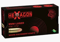 GECO 2318840 9 mm Hexagon 8 g 124 gr Pistolenmunition Bleifrei