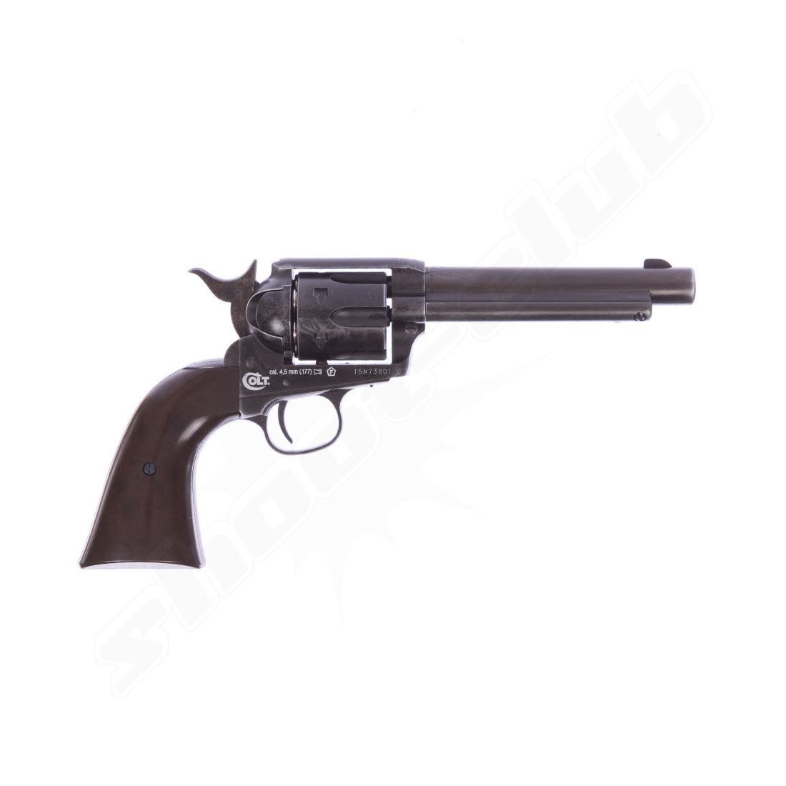 COLT SAA .45 Peacemaker Antique CO2-Revolver 4,5mm BB im Plinking-Set