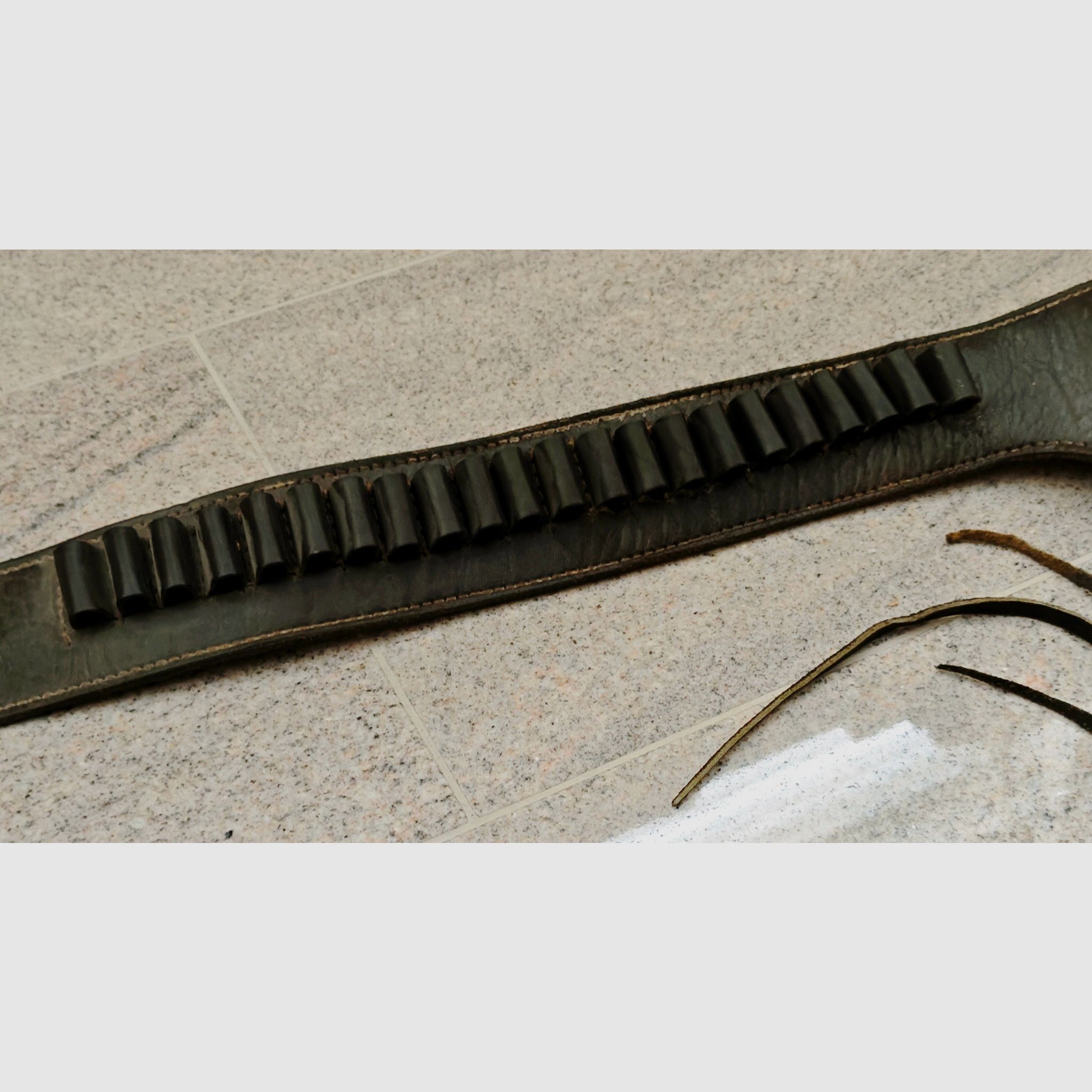 Western revolver belt with holster