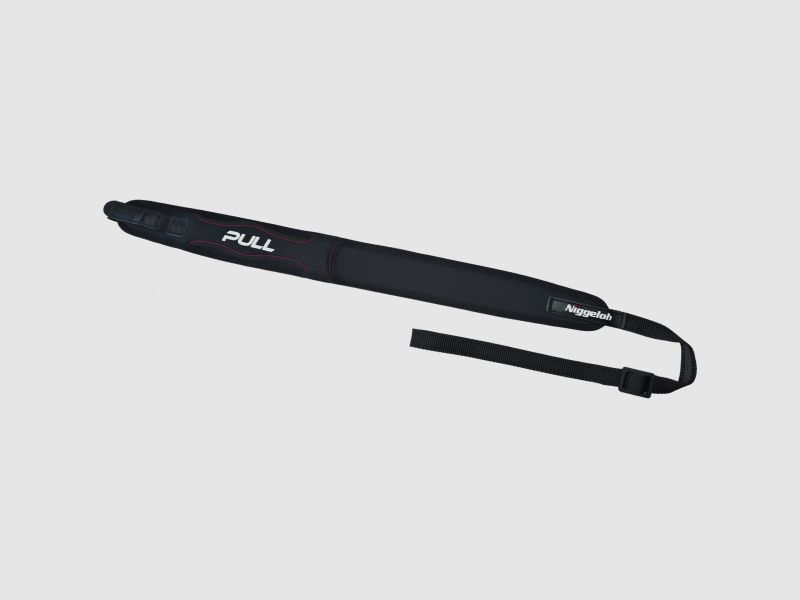 NIGGELOH Gewehrriemen Breit: PULL / mit SV / Neopren schwarz