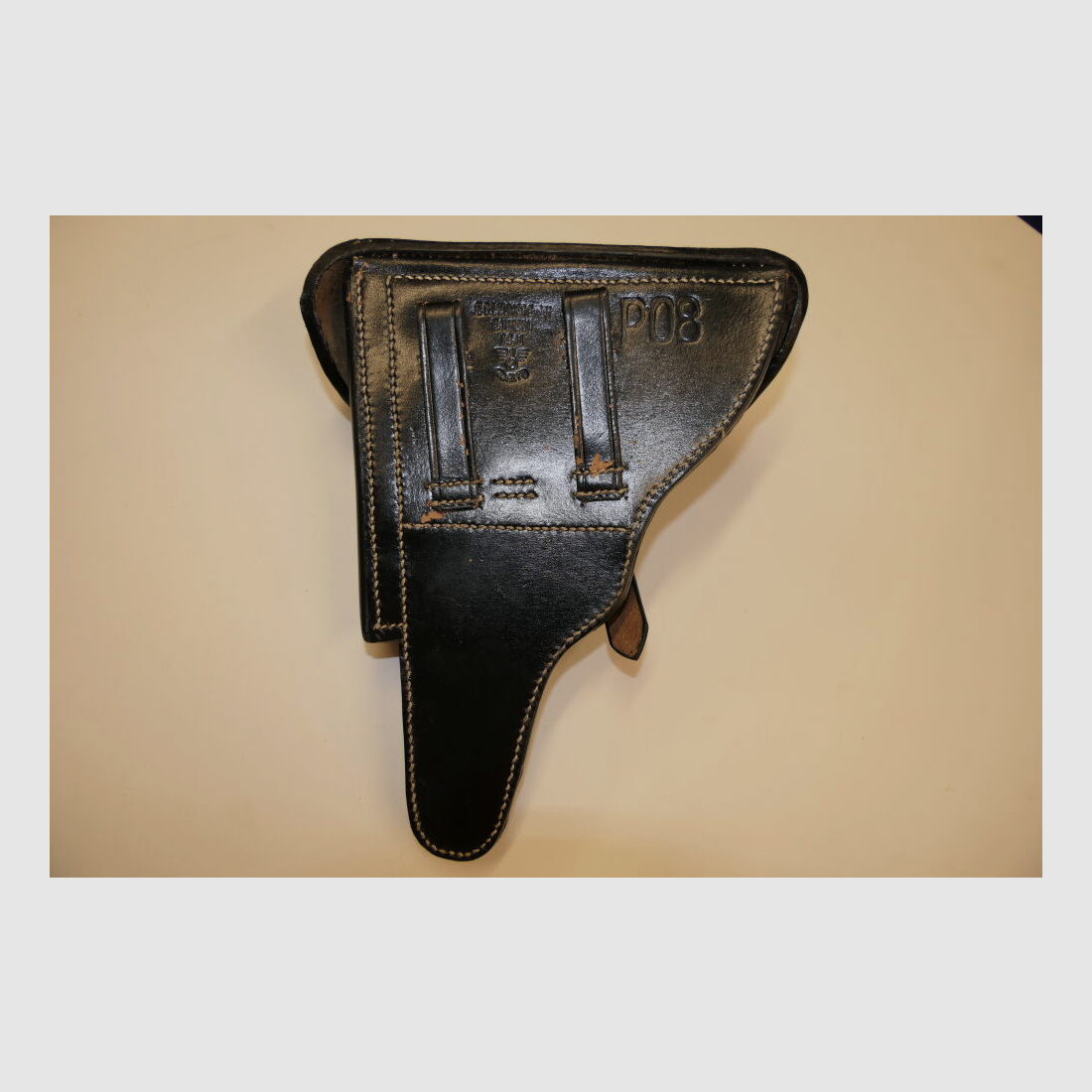 Egleuner GmbH WH Holster MAUSER P08 Luger, Leder Schwarz neufertigung / Reproduktion P.08