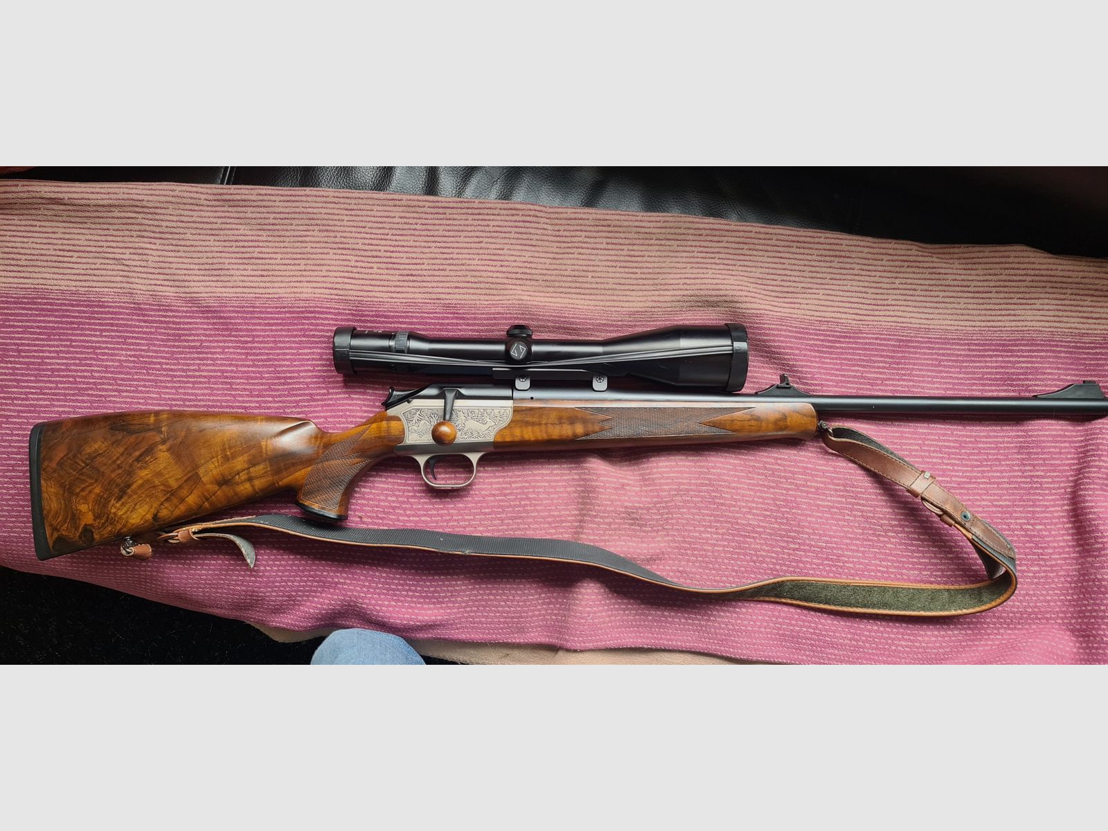 Blaser R93 Luxus, Kal. 9,3x62, Blaser Sattelmontage Zeiss 3-12x56