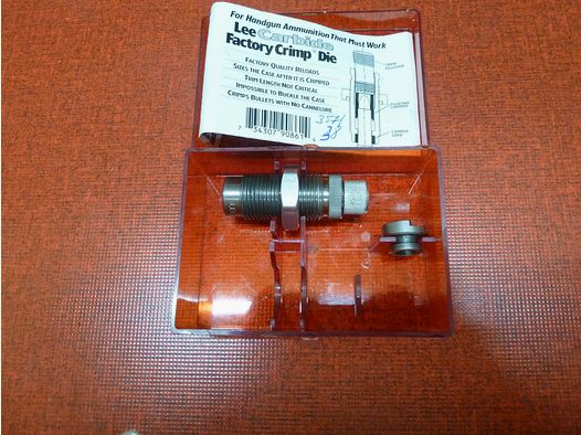 Lee Factory Crimp Matrize in.357/.38 inc. Hülsenhalter