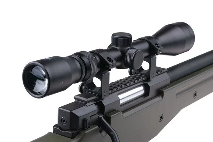 Karabin snajperski ASG WELL MB01 z lunetą - oliwkowa, zdjęcie 13 z 16