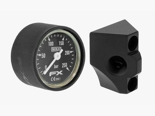 FX Supporto angolato per manometro Impact M3/M4/DRS incl. manometro