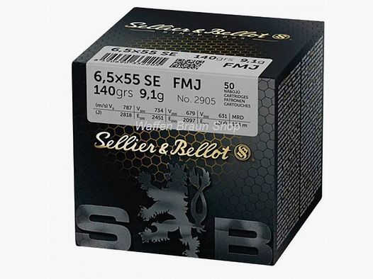 S+B 6,5x55 SE FMJ 140grs. 50St