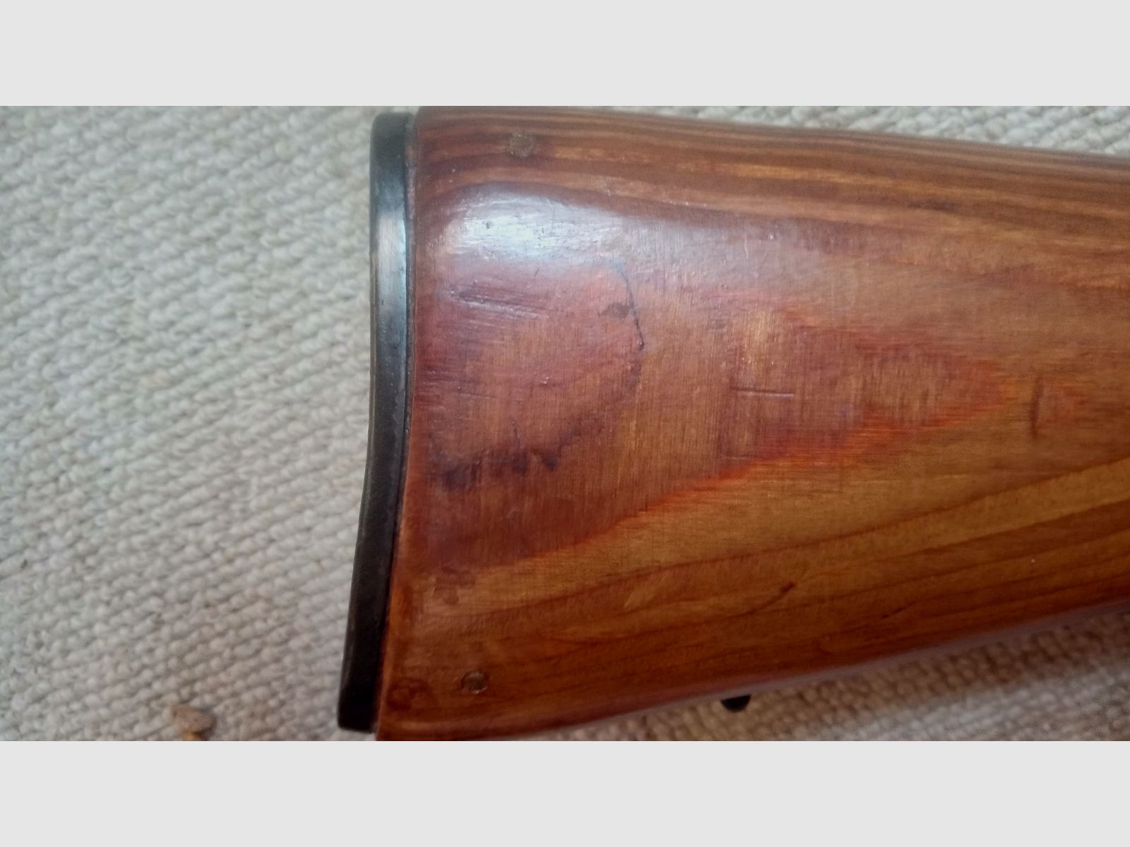 Russischer AK Holzschaft mit Adapter für Yunker Co2 Gewehr im AK74 Festschaft Look
