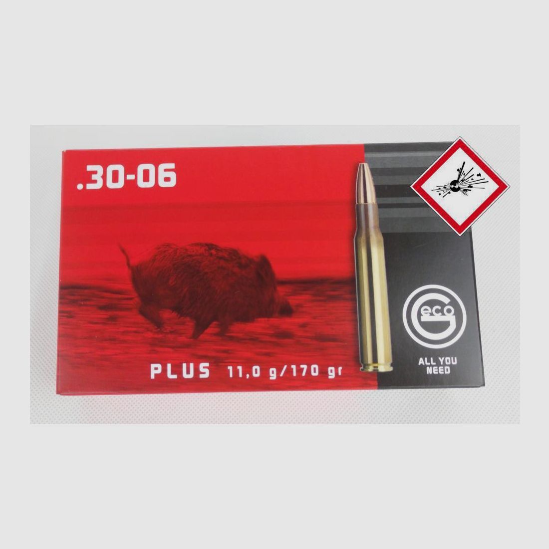 Geco Plus cartuccia da caccia cal. .30-06 TM 170gr