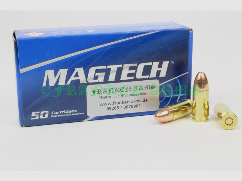 Magtech 9mm Luger FMJ 124gr. 8,0g 50 stuks staffelprijzen