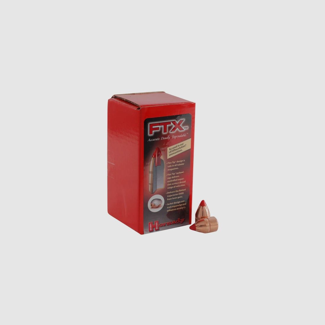 Balle Hornady .50/.500 (.500 S&W) FTX 300GR 50 pièces