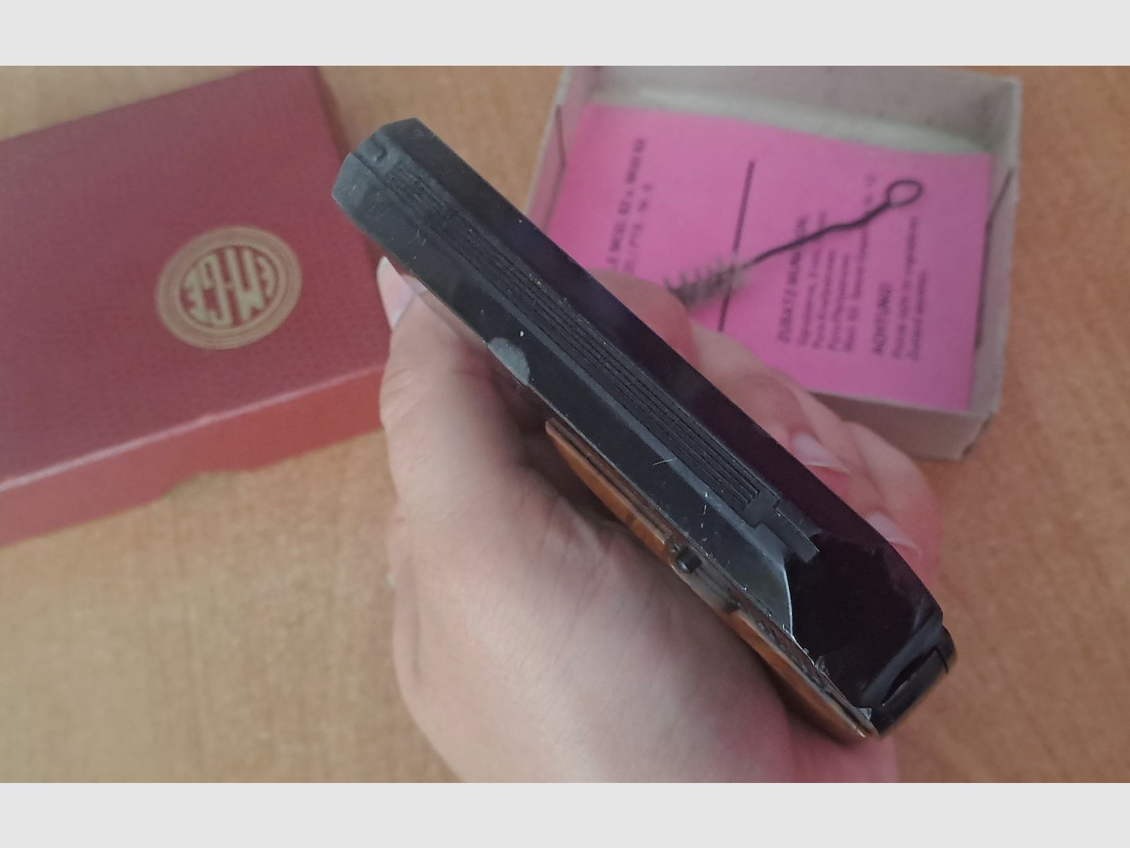 EM-GE Mod. 63 Cal. 6 mm Flobert/ PTB 6 con cargador de repuesto en caja original!