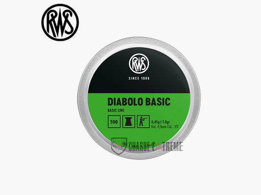 500 RWS Diabolo Basic Ołowiu Kal. 4,5 mm
