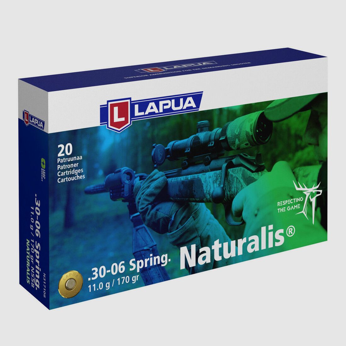 Lapua Naturalis 11,0g/170grs .30-06 Spring