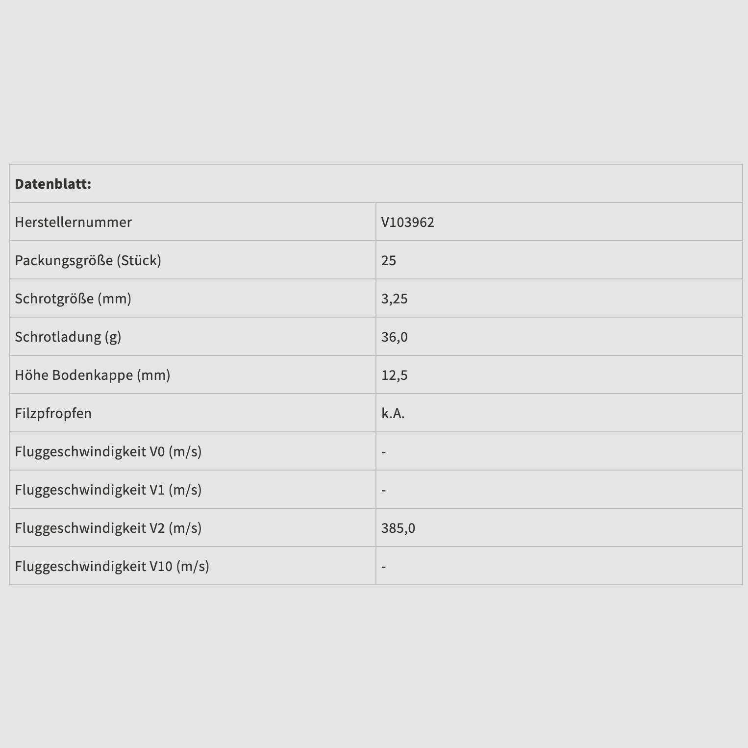 Sellier & Bellot 156630 12/70 Fortuna Plastik 3,25mm 36g