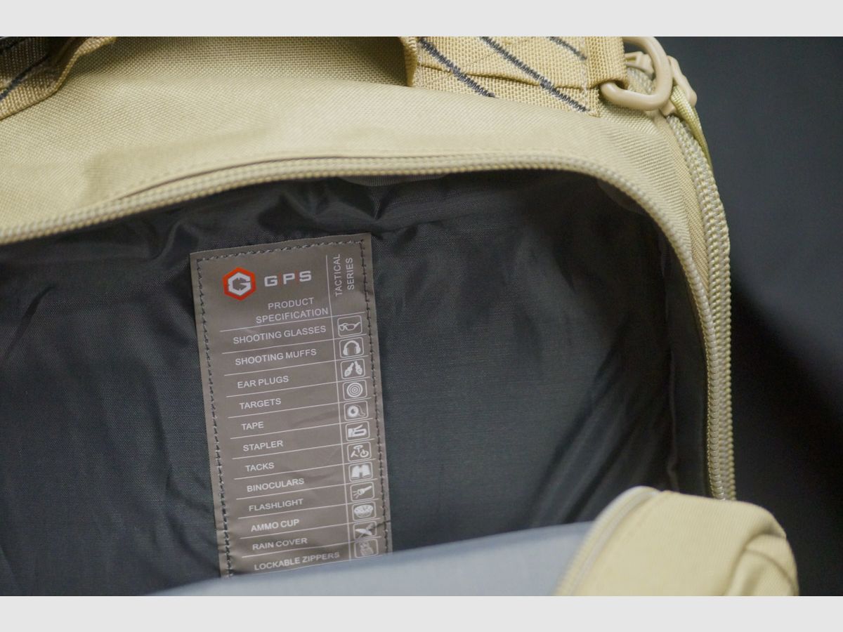 GPS Tactical Rucksack für 4 Pistolen FDE, Bild 5 von 6