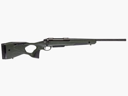SAKO S20 HUNTER ROUGHTECH grün .308 Win., Linksversion, tungsten Cerakote, Lauflänge 20" kanneliert 18mm, Direktabzug, 5 Schuss, verstellbarer Schaft Roughtech green, ohne Visierung, MG 5/8"-24