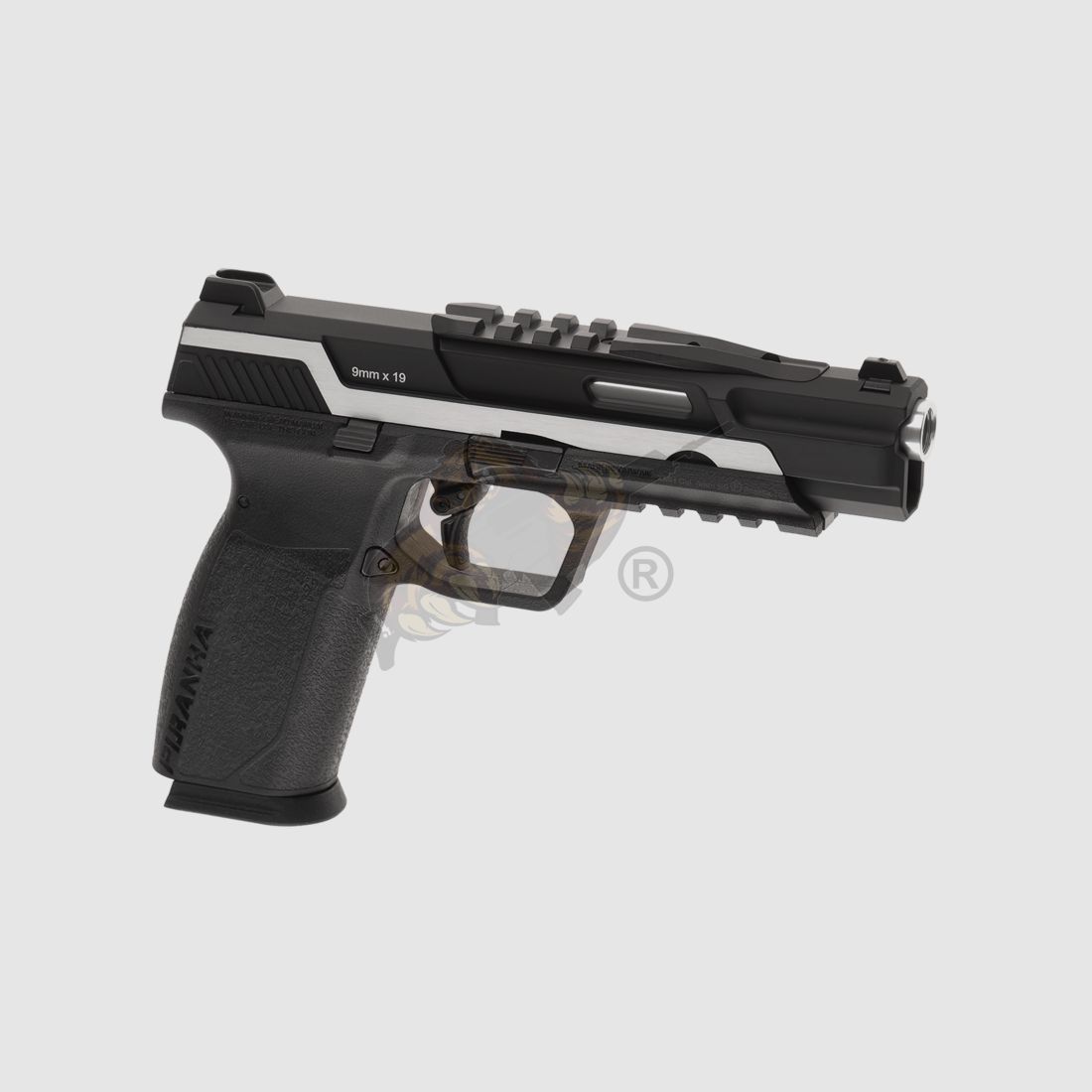 G&G Piranha TR GBB Airsoft Pistole in schwarz/silber -F-