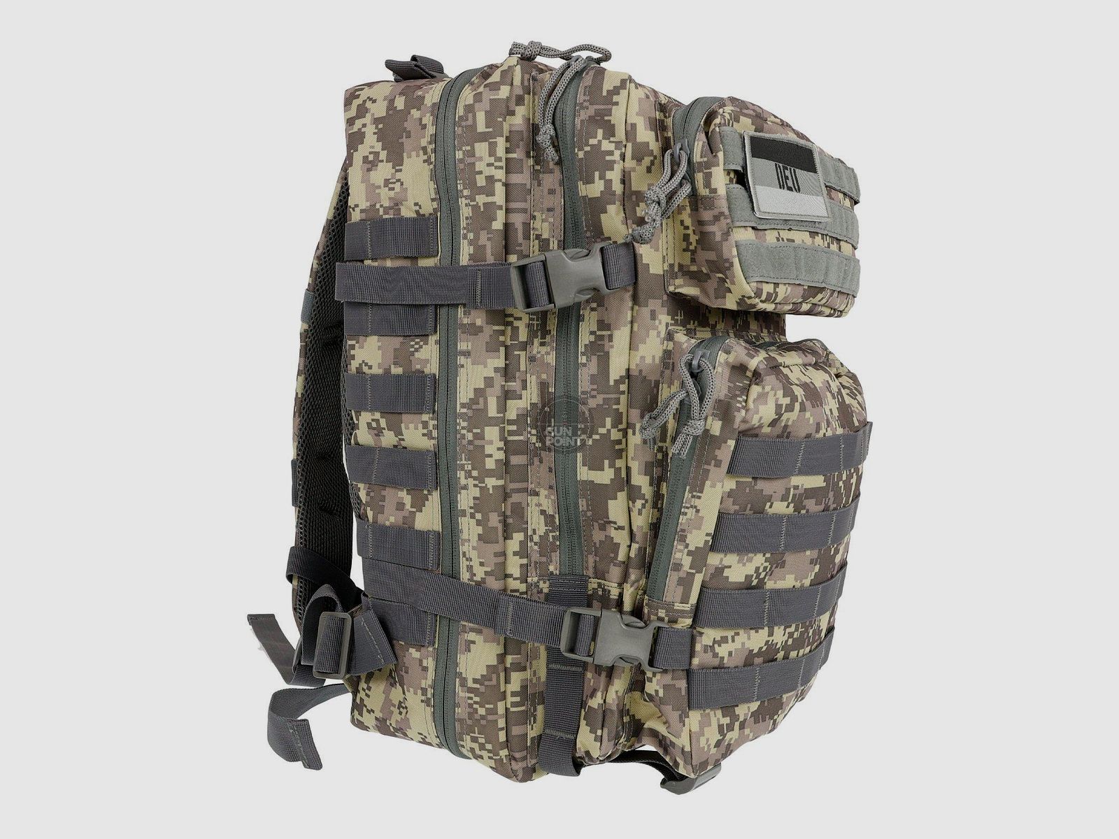 OpTacs Tactical Backpack Rucksack 45L Molle Digital Camo Braun