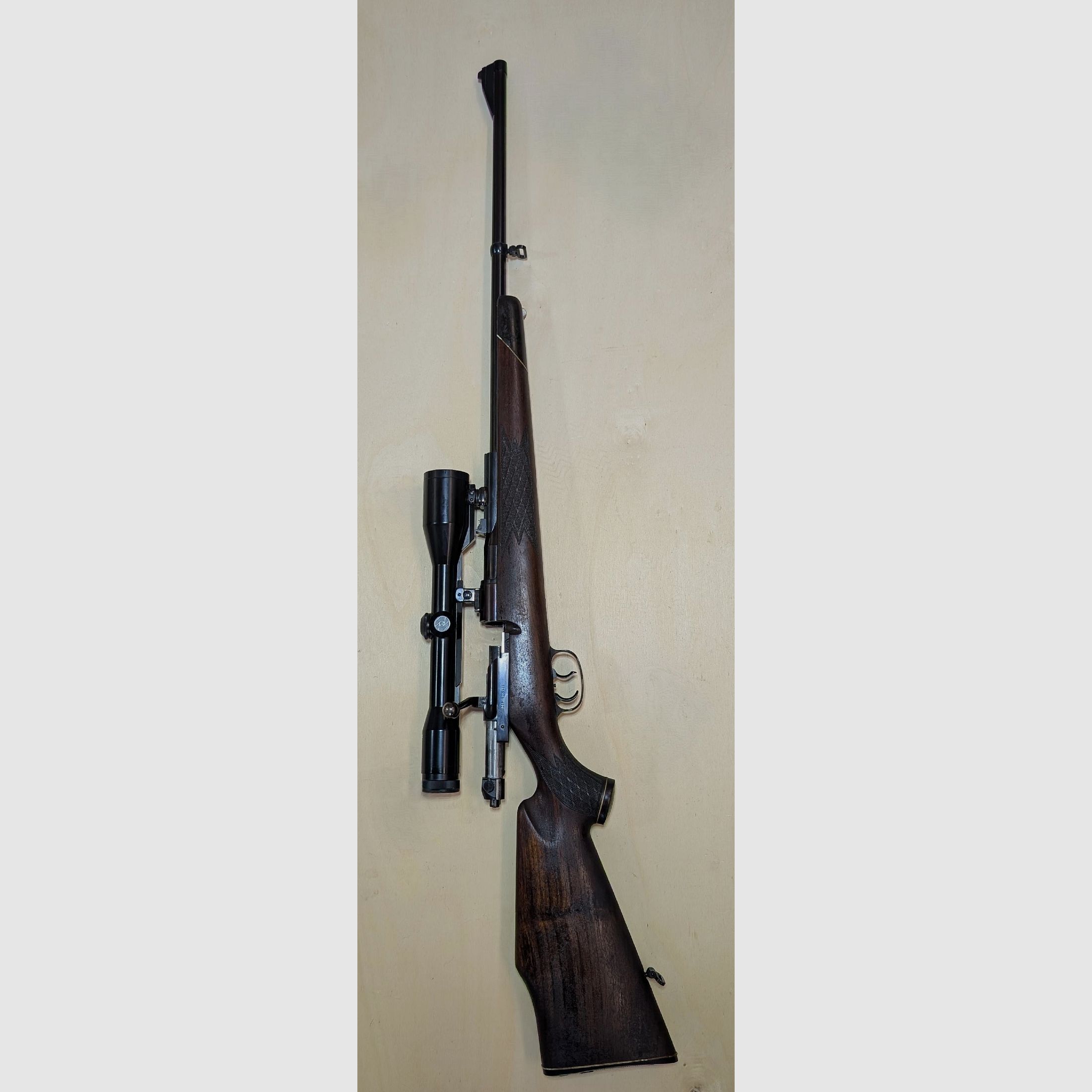 Mauser C66. Herhaler in het kaliber 7x64 met richtkijker