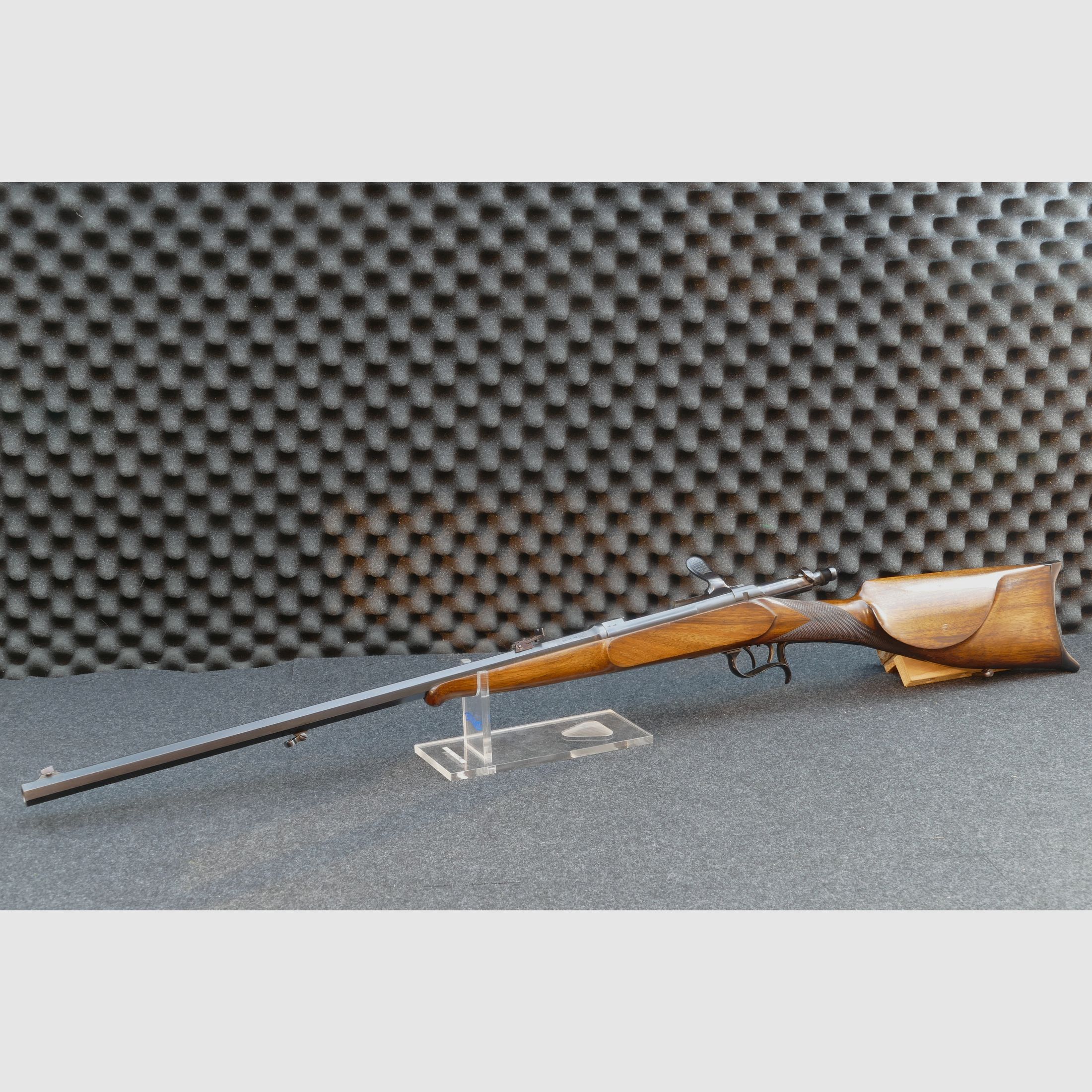 Sammlerstück: Einzellader-Büchse auf Beaumont-Basis — 11.3×50R / 11×52R Beaumont Holandés 1878 Dutch Beaumont