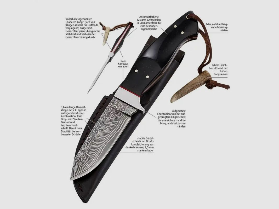 Damastmesser Rhomboss, Bild 6 von 6