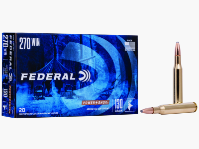 Federal Büchsenmunition .270 Win. 8,4 g / 130 gr Jacketed Soft Point Power Shok