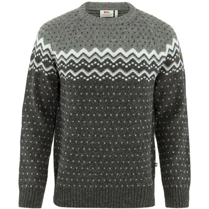 Fjällräven Övik Knit Sweater Men – Dark Grey/Grey