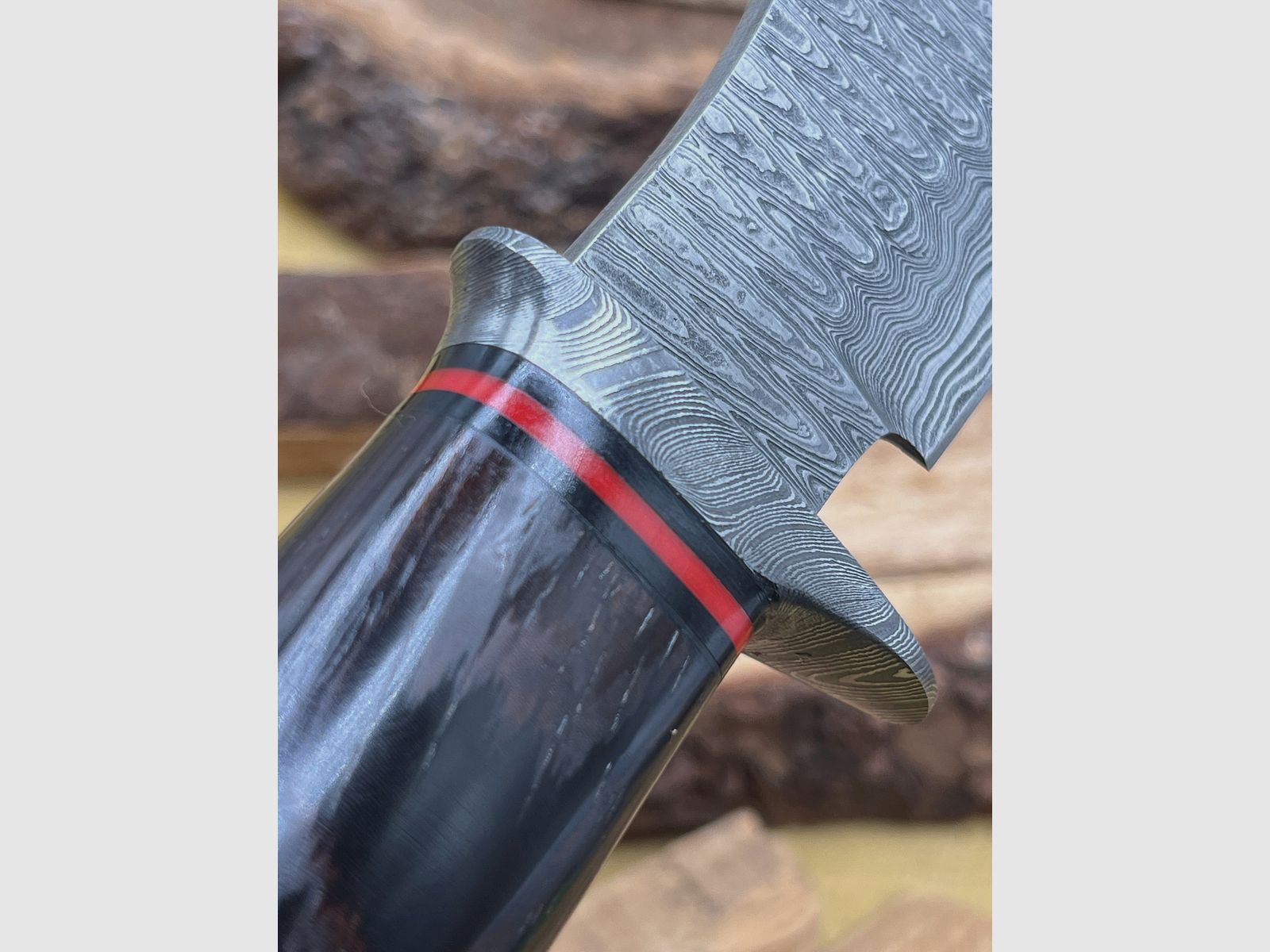 Jachtmes Damaststaal 