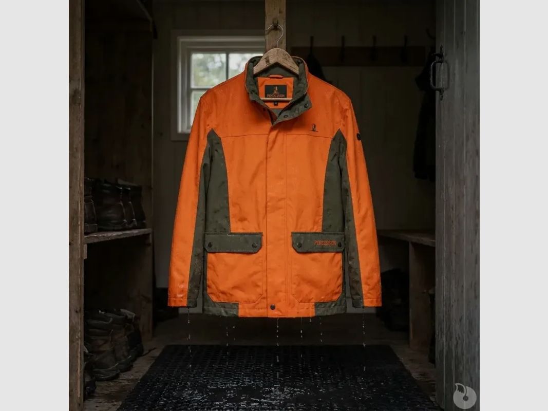 Tracking Vest Percussion Renfort Ripstop oranje waterdicht, afbeelding 6 van 15