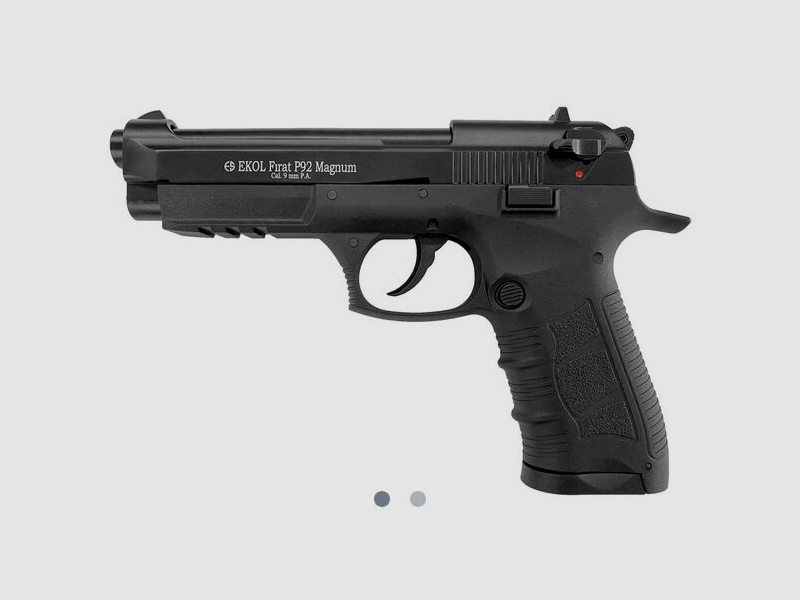 Ekol EKOL Firat P92 Magnum Zwart 9mm P.A.K. - Gas Signaal