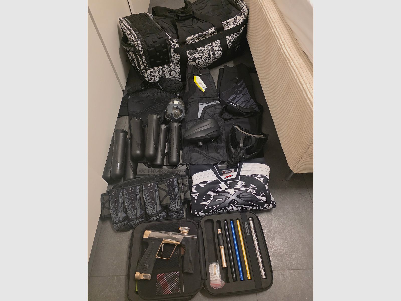 Equipo completo de paintball en venta – Planet Eclipse CS3 Pro Infamous – Como nuevo