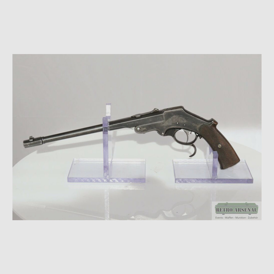 Scheibenpistole Langenhahn Mod. 1893 Griffhorn