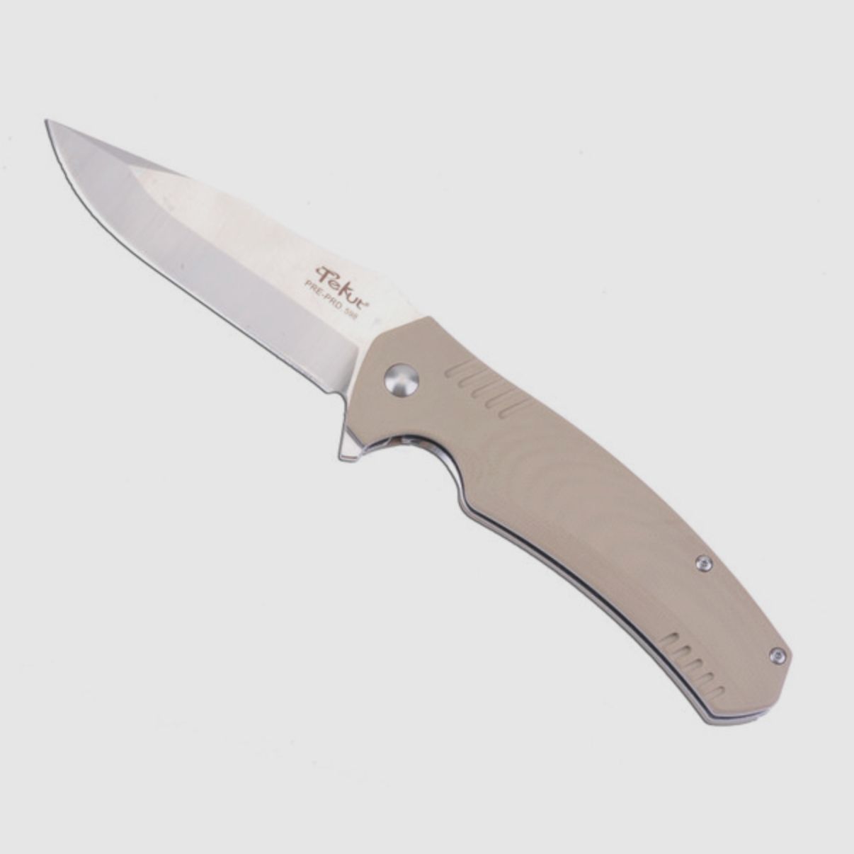 EDC Klappmesser TIBURON Skandinavischer Sandvik Stahl 12C27 Sand von TEKUT
