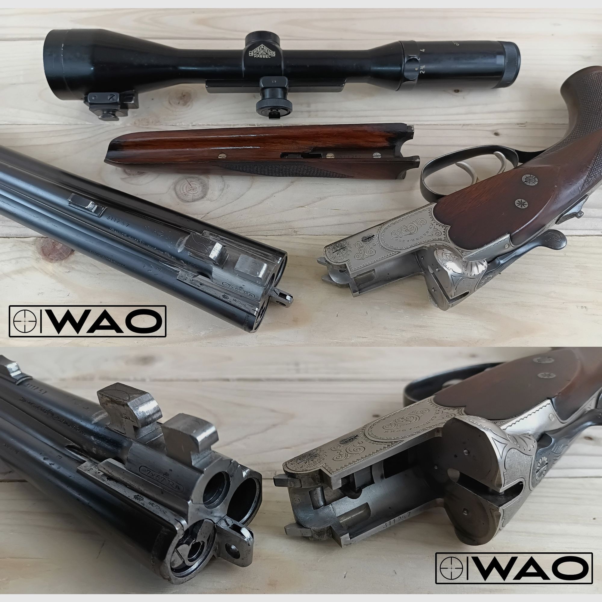Sauer & Sohn Mod. 3000 Drilling, Cal. 7x57R, 16/70 *con ESL & ottica*