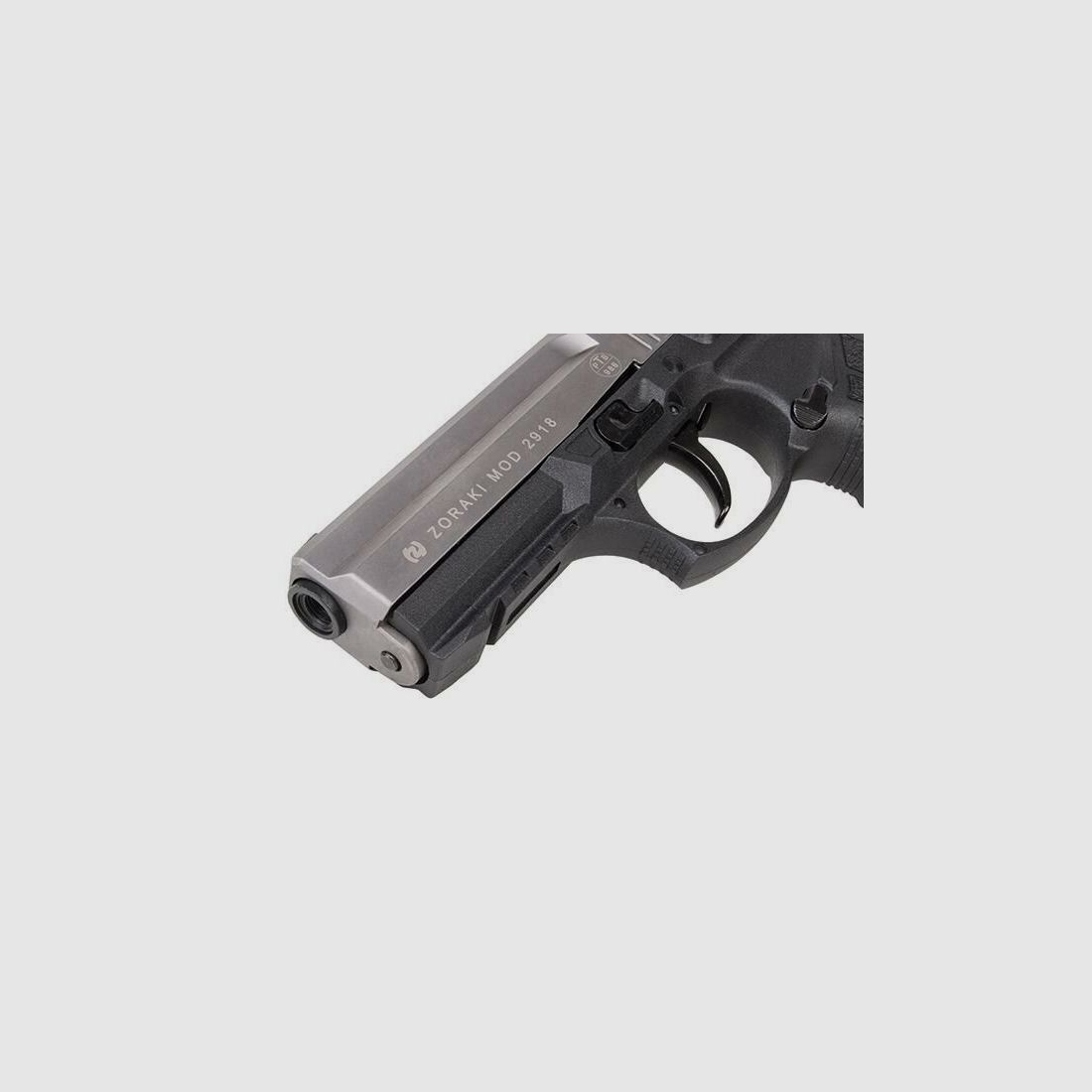 Zoraki 2918 blank firing pistol cal. 9mm P.A.K. - titanium