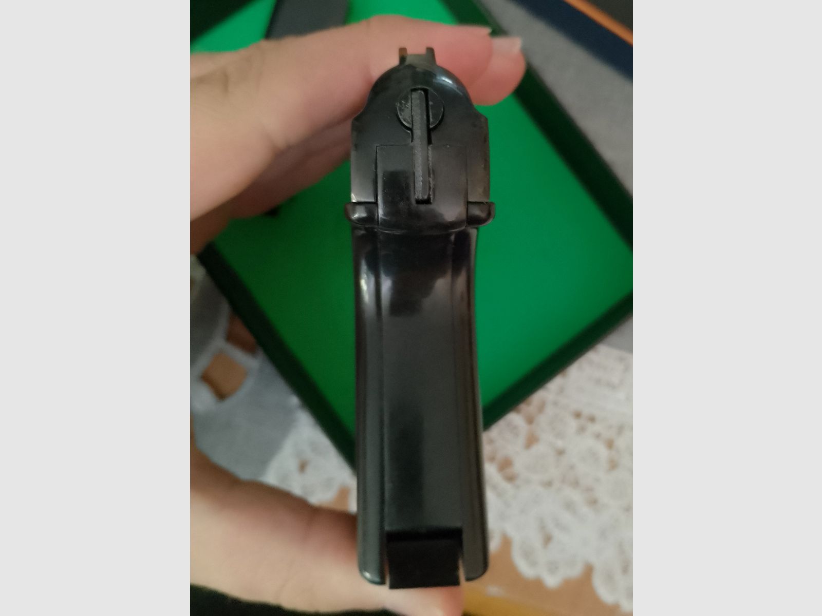 Alte Reck Protector Autom. Mod. “G5” im ersten PTB 12/ Kal. 8 mm Knall
