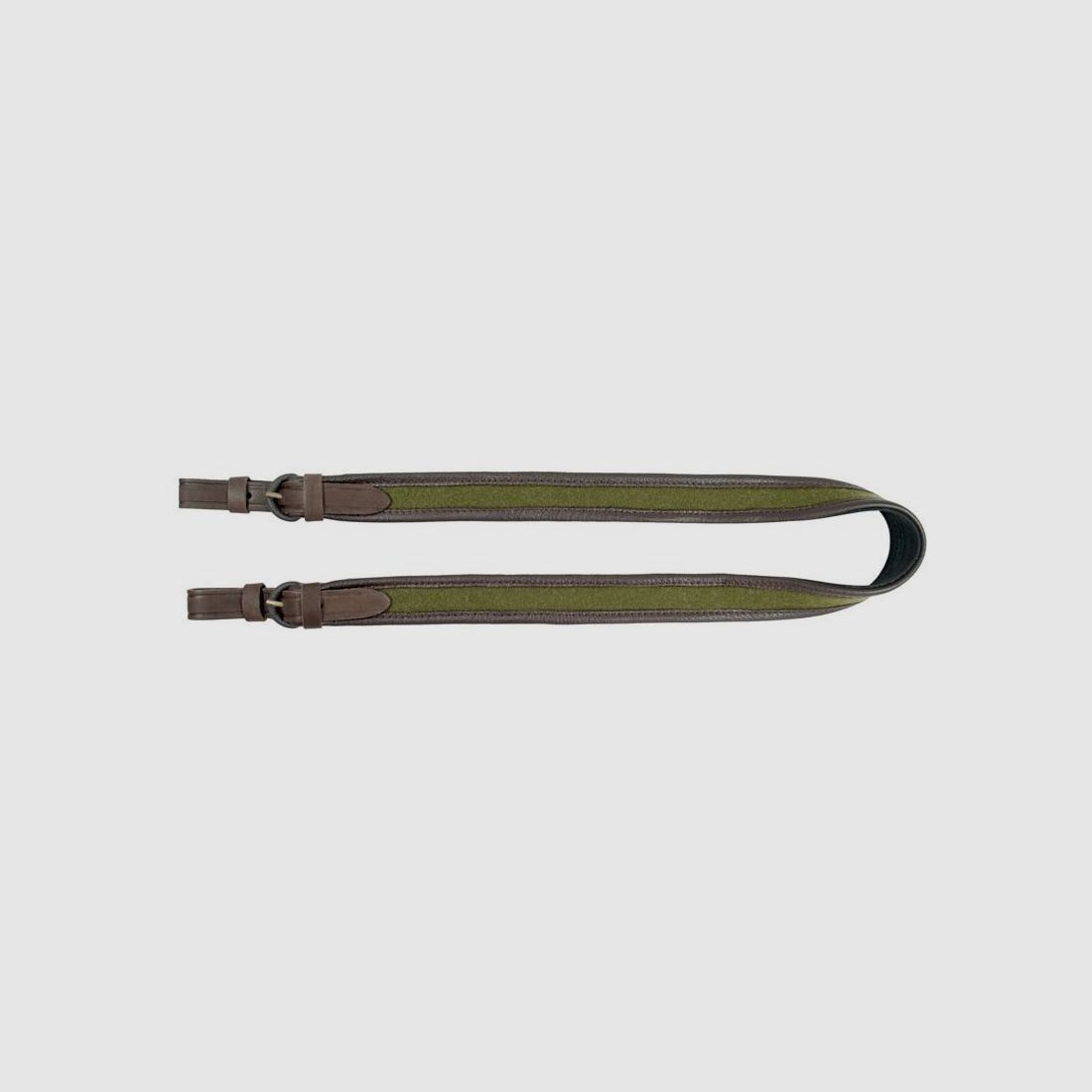 Waffenfutteral Huetter mit braunem Lederbesatz und Loden, Bild 1 von 2