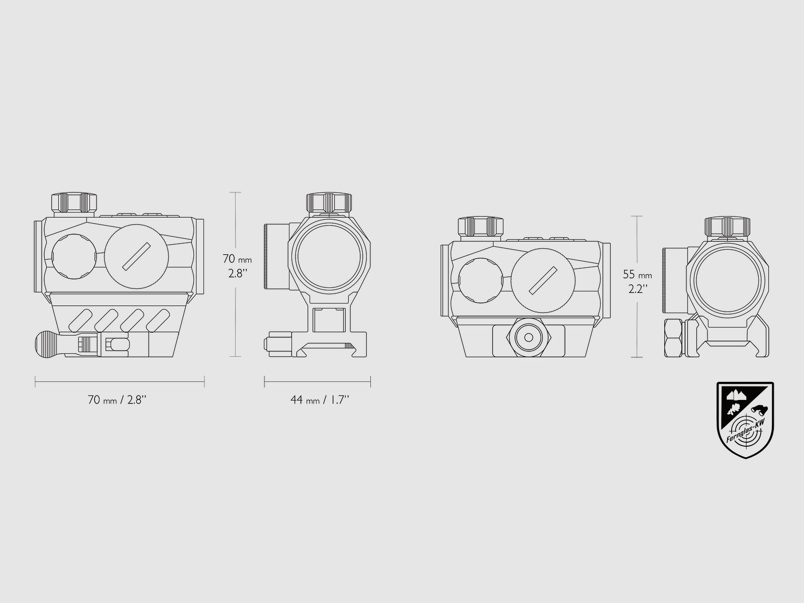 HAWKE Red Dot Sight 12127 Endurance 1x25 Weaver 3 MOA