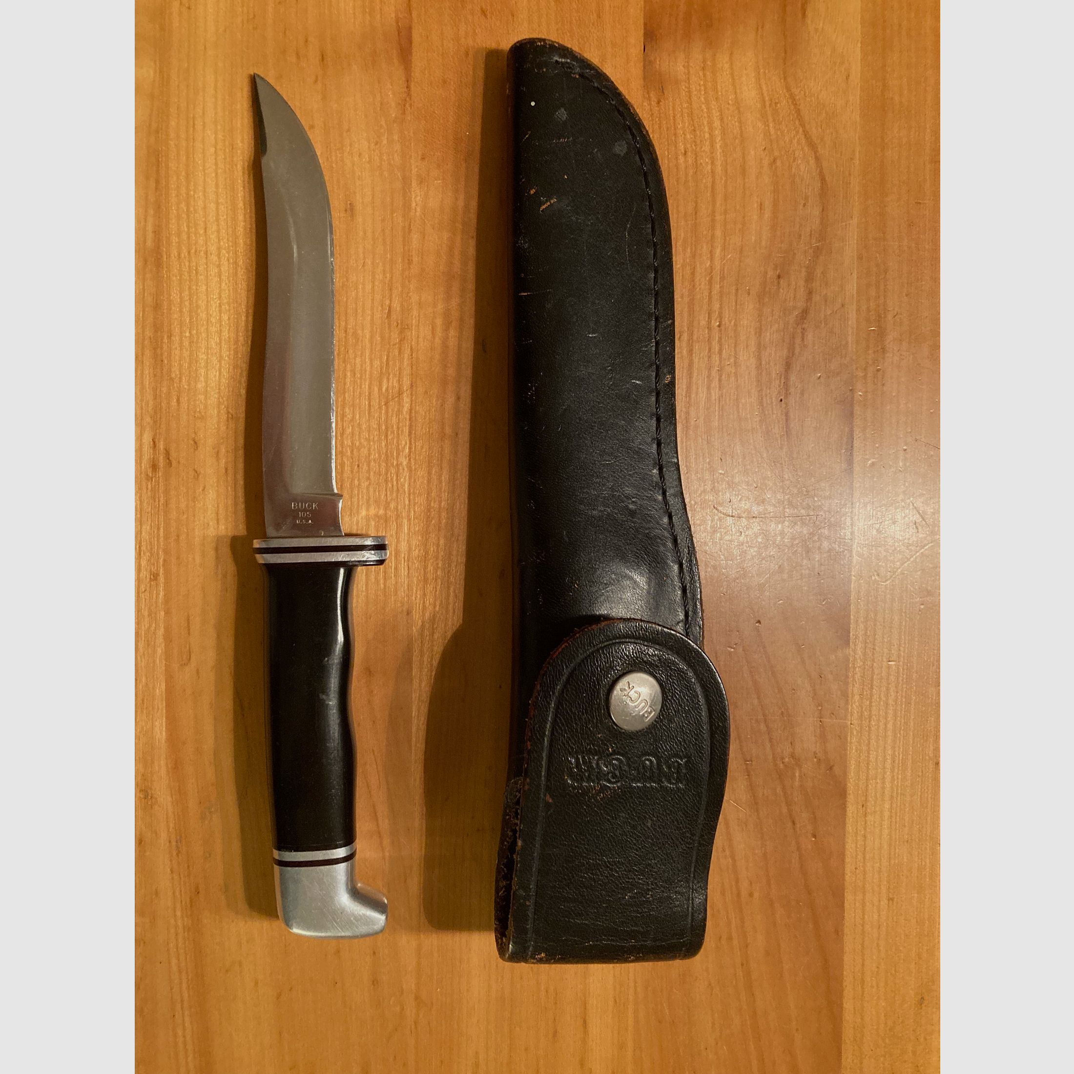 Buck 105 Messer mit Original-Lederscheide