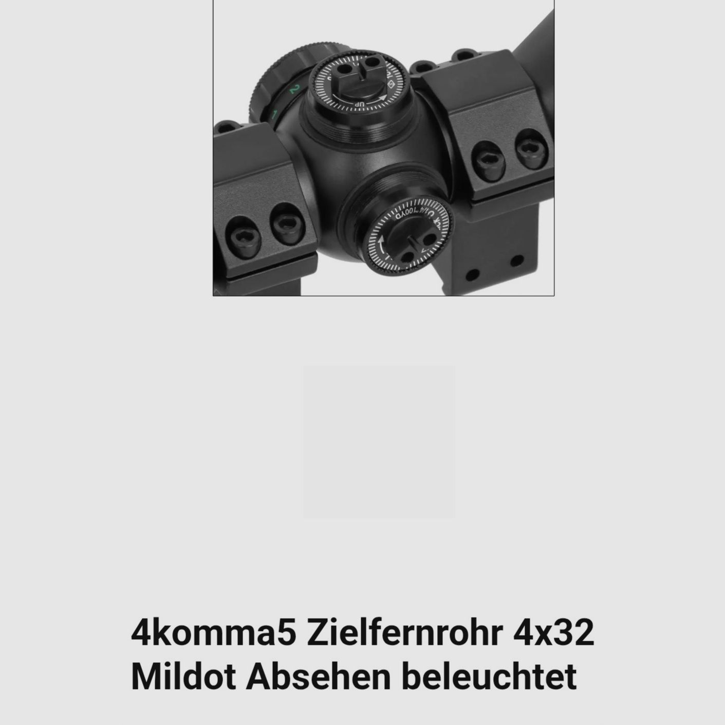 Scope 4×32 Mildot reticle illuminated