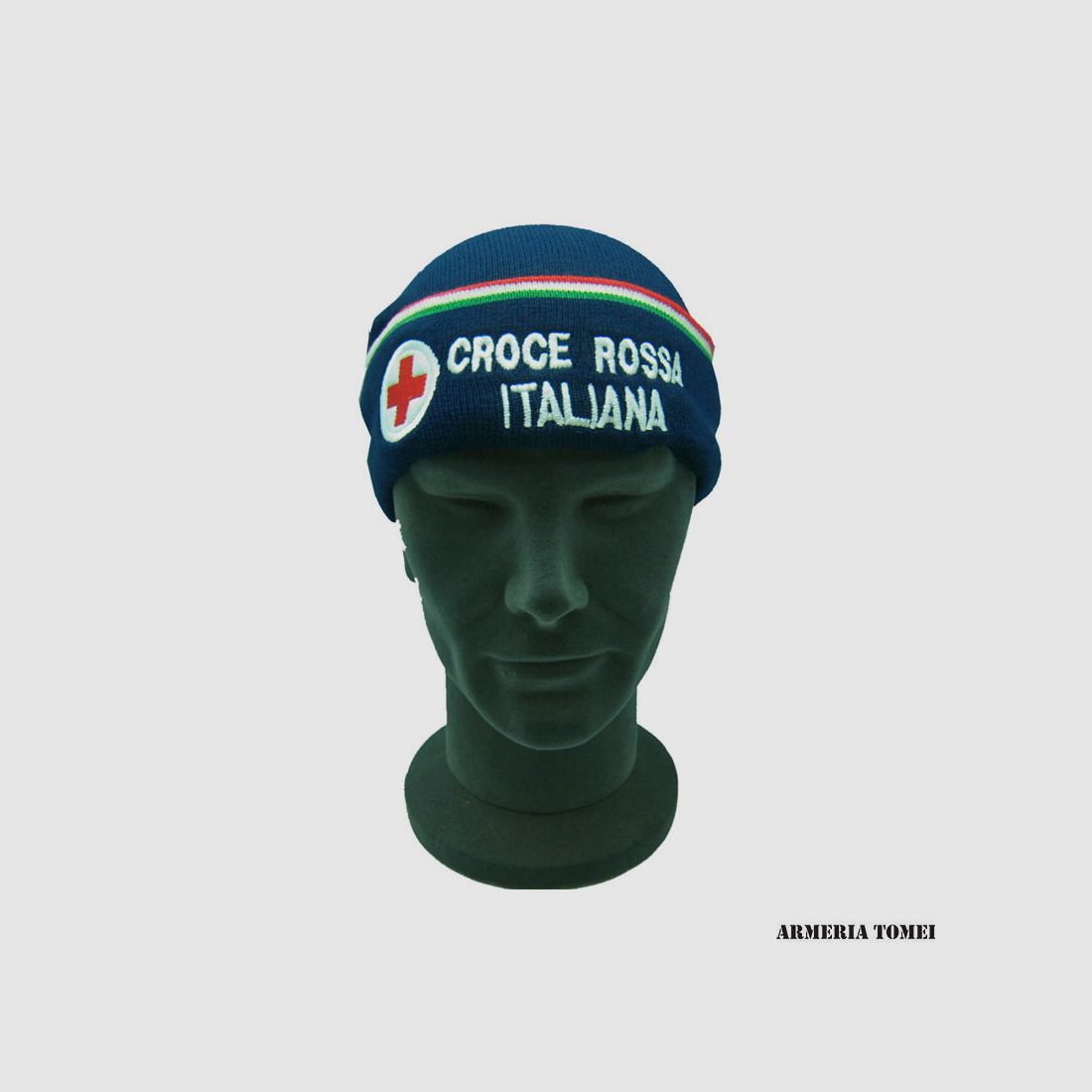 WOOL HAT ITALIAN RED CROSS WITH TRICOLOR EDGE